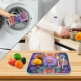 thumbnail image 3 of Yayeee Drying Mat for Kitchen Counter Dishes Microfiber Coffee Decorative Pad, Light Purple Flowers, 3 of 9