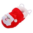 thumbnail image 3 of newwalpole Baby Booties Cozy Fleece Slippers Soft Baby Shoes With Gripper Soles, Winter Warm Infant Newborn Crib Sock Shoes First Walkers Red for Size 5.5, 3 of 7