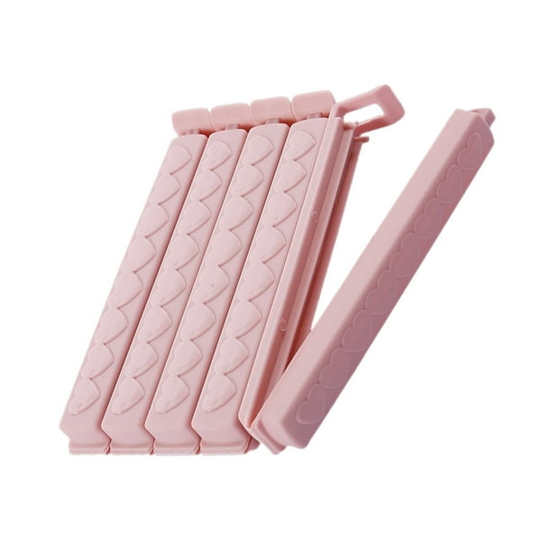 Bewildely Clips a presión para sellar bolsas, 5 piezas, sellador a prueba de humedad, caramelo, Chocolate, nueces, hojas de té, abrazaderas Organizadores de utensilios de cocina