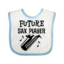 Inktastic Future Saxophone Player Sax Music Boys or Girls Baby Bib