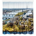 thumbnail image 2 of Ambesonne Urban Shower Curtain, View of Old Riga City, 69"Wx70"L, Multicolor, 2 of 4