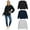 3 Pack Assorted, variant on BILLIONHATS 3 Pack Women’s Oversized Crew Neck Sweatshirt, Fleece Lined, Bulk Wholesale Sweatshirts for Charities & Events (Black, Small)