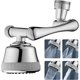 thumbnail image 1 of Aireador de grifo de 1080°, boquilla giratoria para grifo con cuatro modos de salida de agua, grifo de extensión giratorio multifuncional con perillas ajustables para cocina y baño, 1 of 5