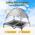 thumbnail image 4 of Cooling Elevated Dog Bed with Canopy,36in Waterproof Raised Pet Cot, Portable Outdoor Dog Bed with Extra Carrying Bag, Cooling Dog Canopy for Large Dogs（36"*30"）, 4 of 7