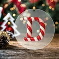 thumbnail image 4 of Dmlowu 26 Letter Christmas Tree Ornaments, Candy Christmas Ornaments for Xmas Tree, Personalized DIY Christmas Decorations Pendant Gifts for Holiday Party Hanging Decor, 4 of 5