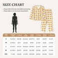thumbnail image 4 of Fotbe Hot Dog Pattern Long Sleeve Pajama Set for Women,Sleepwear Set,2-piece Loungewear Set,Soft PJs Comfy Nightwear with Pockets -Medium, 4 of 7