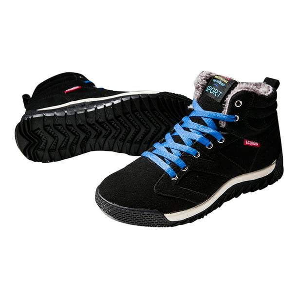 Botas De Invierno Botas de tobillo para hombre Botas de nieve de invierno cálidas de felpa Botas de senderismo impermeables transpirables Wdftyju Tenis De Mujer Tenis De Hombre