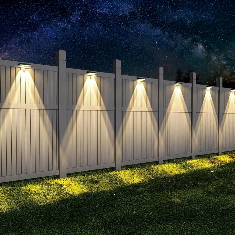 SZRSTH Solar Deck Lights, Waterproof 3-Mode, 6-Pack photo 3