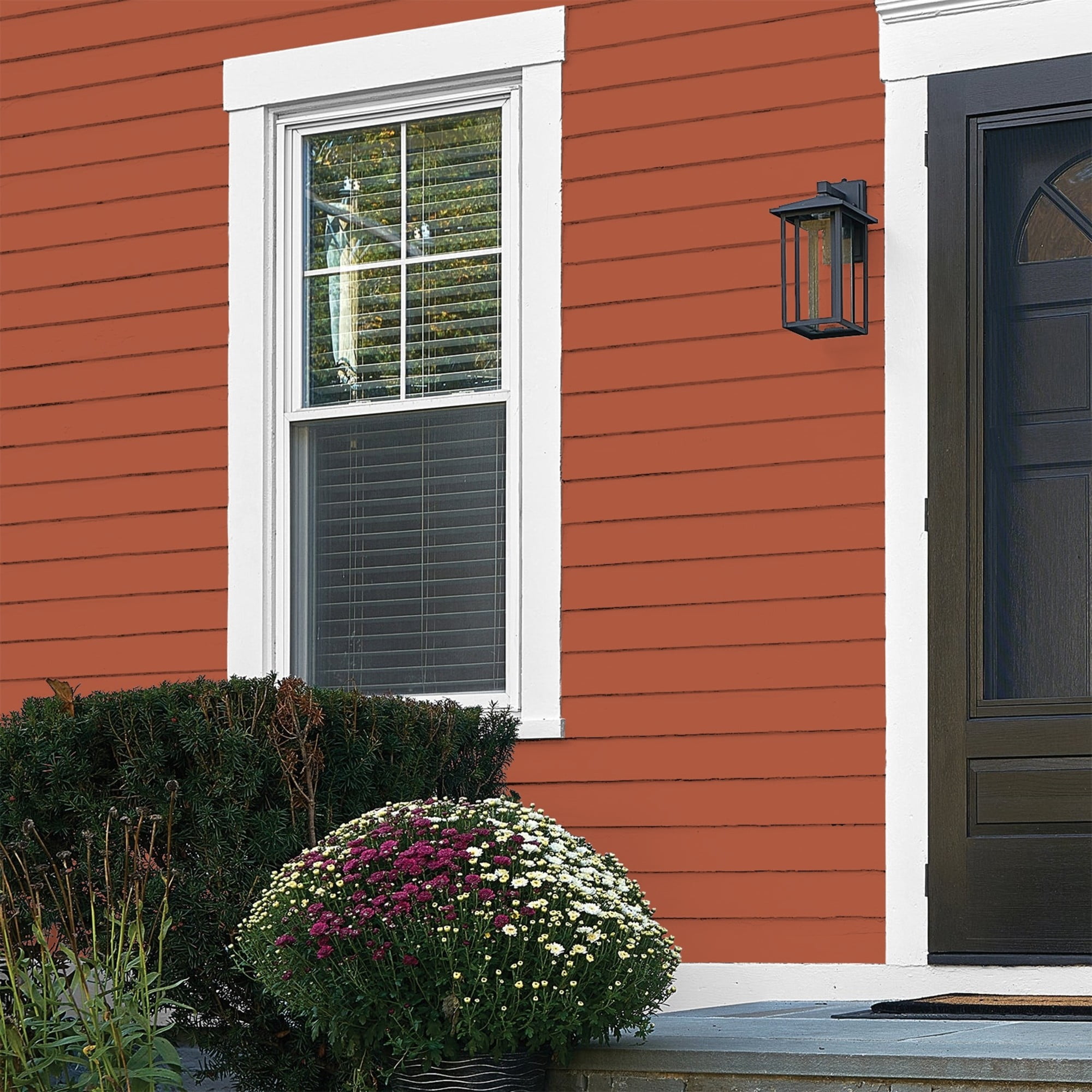 Glidden Fundamentals Glowing Firelight / Orange, Flat Exterior Paint, 1 Gallon