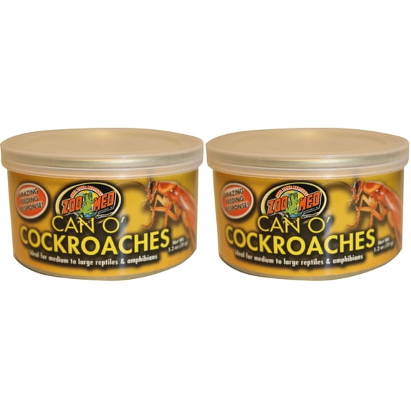 Cucarachas Zoo Med Can O' 34 g (paquete de 2) para reptiles