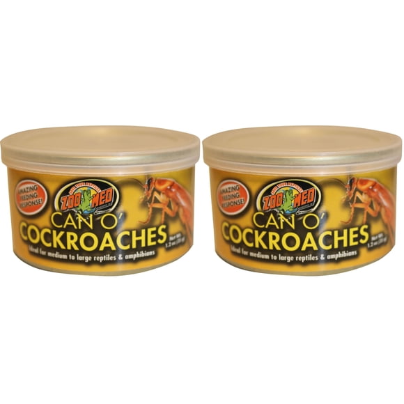 Cucarachas Zoo Med Can O' 34 g (paquete de 2) para reptiles