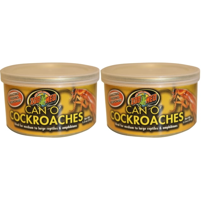 Cucarachas Zoo Med Can O' 34 g (paquete de 2) para reptiles