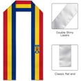 thumbnail image 2 of Romania Flag Graduation Stole Graduate Shawl Sash Scraf Gift For Abroad Student International Study (Square), 2 of 6