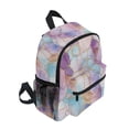 thumbnail image 2 of FORMRS School Backpack with Front Zippered Pocket 12" Student Travel Daypack, Watercolor Marble Pattern, 2 of 6