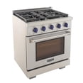 thumbnail image 3 of Kucht Professional 39" Stainless Steel Natural Gas Range in Royal Blue/Silver, 3 of 19