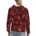 thumbnail image 7 of Honeii Red Glitter Texture Pattern Womens Oversized Hoodies Long Sleeve Sweatshirts Pullover Fall Outfits with Pocket-XX-Large, 7 of 7