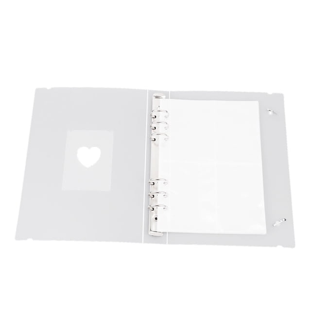 RUNROTOO 1 Set Photo Album Scrapbook White Plastic Storage for Kids Memories