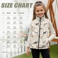 thumbnail image 6 of chaqlin Girls Horse Vest Size 3T Kids Zip up Vest Jackets Flower Warm Sleeveless Sports Coat Lightweight Daily Tops Fall Spring Winter Outfits, 6 of 6