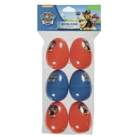 Paw Patrol Decal Eggs 6 Count