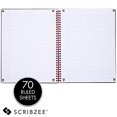 thumbnail image 3 of Cuaderno Neg/Ro, Cub. Poliést., Papel Optik, Compat. Scribzee, Eco, Enc. Espiral, 11" x 8-1/2", 70 H. D. Reg., Cierre Band. Elást., 1 U. (K66652), 3 of 3
