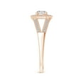thumbnail image 3 of ANGARA Natural 0.38 Ct. Diamond Halo Engagement Ring in 14K Rose Gold for Women (Ring Size: 3.5), 3 of 9
