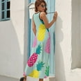 thumbnail image 6 of Lunarable Pineapple Sleeveless Dress Woman Fashion Long Dresses Women's Summer Suit Dress 2025, 6 of 6