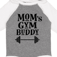 thumbnail image 4 of Inktastic Mom's Gym Buddy Fitness Workout Boys or Girls Long Sleeve Baby Bodysuit, 4 of 5
