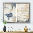 thumbnail image 3 of Designart 'Abstract Gold Beige Pink and Dark Pastel Strokes' Modern Framed Art Print, 3 of 4