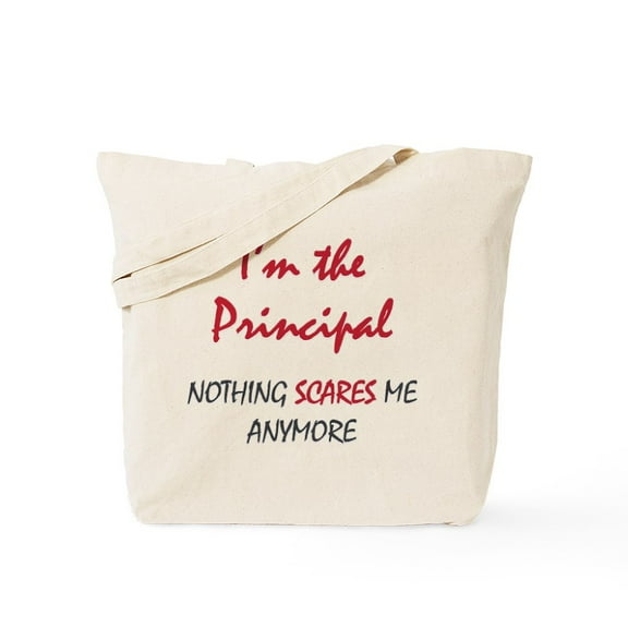 CafePress - Nothing Scares Principal Tote Bag - Unisex Canvas Tote Bag, Beige, 1-Piece