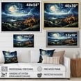 thumbnail image 4 of Designart "Starry Day A Masterpiece by Vincent I" Landscapes Canvas Wall Art, 4 of 5