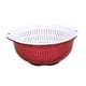 thumbnail image 4 of Coladores de cocina, cuenco, frutas, verduras, cesta de lavado, cesta de almacenamiento de alimentos, colador de alimentos, cocina, fruta, cesta de dr , Rojo, 4 of 8
