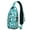 Greenish-blue-55, variant on Crossbody Sling Backpack for Women Men Flat Design Dolphin Shoulder Sling Crossbody Casual Chest Bag for Travel Sports Running Hiking