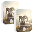 thumbnail image 2 of Sheep Grass Mountain Sunlight Night Lights Plug into Wall LED with Auto Light Sensor Warm Light for Kids Hallway Bedroom Living Room Kitchen Bathroom Set of 2, 2 of 7