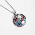 thumbnail image 4 of Football Glass Circular Pendant Necklace - Women's Jewelry, 4 of 5