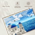 thumbnail image 6 of Elephant Stock Santorini Island Wall Art - Horizontal Canvas Wall Art - Living Room Wall Decor - Beach Canvas - Blue And White Decor - 51" x 34", 6 of 8