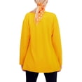 thumbnail image 5 of Luxtrada Women's Blazer Suit Open Front Cardigan Long Sleeve Fitted Jacket Casual Office Blazers (Yellow,2XL), 5 of 10
