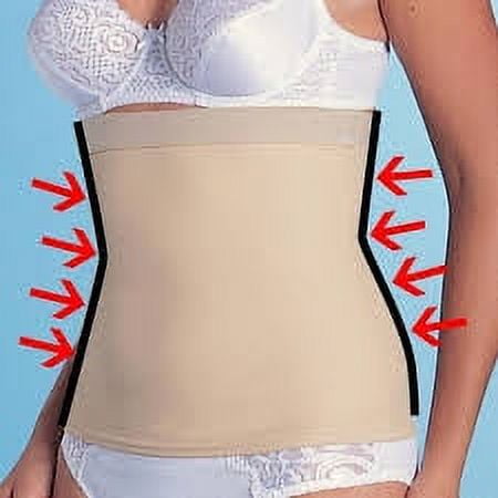 Invisible Tummy Trimmer Body Shaper - Look 10 lbs. lighter - Color Nude -  Size Large
