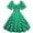 Green, variant on Bigersell Women's Wear To Work Dresses Ladies Polka Dot Puffy Short Sleeve V-neck High-Waisted Party Dress Club Dresses for Female Party Night Regular Wrap Dresses, Style 37325, Green M