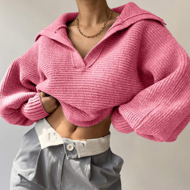 Puntoco-suéter de cuello redondo para mujer, suéter de manga larga, pantalones cortos informales holgados a la moda, conjunto de liquidación de Navidad Puntoco Puntoco-796