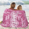 thumbnail image 2 of Custom Blanket with Name Personalized Blankets for Kids Adult Boys Girls Flannel Monogrammed Customized Blankets Throw (40''''x50''''), 2 of 6