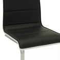 thumbnail image 3 of Metal Dining Chairs with Cantilever Design Set of 4 White and Black - Saltoro Sherpi, 3 of 5