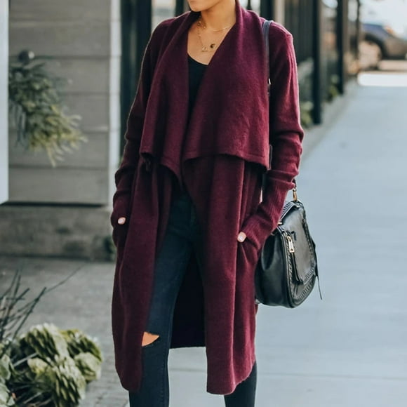 LOVZFMLL Cardigan for Women's Daily Holiday Workout Crop Fall Winter Cardigan Open Coat Casual Fleece Sweatshirt Long Sleeve Floral Print Top