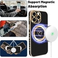 thumbnail image 2 of Magnetic Case for iPhone 14 Pro Max Phone Case for Women, Cute Love Heart Soft Magsafe Case, Raised Full Camera Lens Protection for iPhone 14 Pro Max Phone Case Magsafe (6.7")- Black, 2 of 15