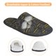 thumbnail image 3 of Balery Retro Excavator Pantuflas de Casa de Felpa Silenciosas con Diseño Estampado, Zapatillas Cómodas Antideslizantes de Algodón para Interior-Large, 3 of 8