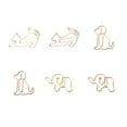 thumbnail image 3 of 30Pcs Paper Clip Animal Envelope Clips Bookmark Pin Pieces Set Metal Students Mini Novelty File For Business Stationery Supplies Elephant/Gold, 3 of 9