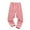 Pink, variant on Boys Pants Boys Winter Sweatpants Warm Ribbed Joggers Solid Color Casual Pants for Kids Cold Weather Activewear for Daily Outdoor Use