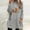 Gray, variant on Womens Long Sleeves Ribbed Knit Tunic Shirts Crew Neck Tops Fit Blouses Women's Thanksgiving Day Round- Neck And Winter Loose Print Pocket Warm Long Sleeve Blouse Tops