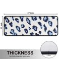 thumbnail image 5 of Kitchen Rugs Sets Of 2,White and Blue Of Leopard Print Anti Fatigue Kitchen Mat Rugs Non Slip Washable,Decorative Kitchen Floor Mats for Kitchen,Sink,Laundry,17"x47"+17"x47", 5 of 5