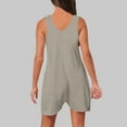 thumbnail image 7 of Women Short Romper Jumpsuits for Shorts Summer Casual Loose Sleeveless, 7 of 7