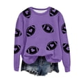 thumbnail image 7 of Godom Womens Sweatshirts Crewneck Rugby Printed Long Sleeve Tops Oversized Pullover Sweatshirt for Women, 7 of 7